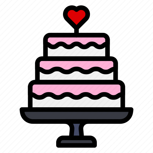 Cake, heart, love, marriage, wedding icon - Download on Iconfinder