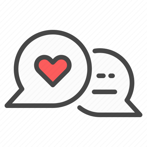 Chat, heart, love, marriage, talk, valentine, wedding icon - Download on Iconfinder