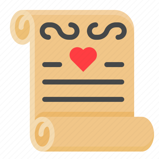 Ceremony, document, love, marriage, marriage certificate, romance, wedding icon - Download on Iconfinder