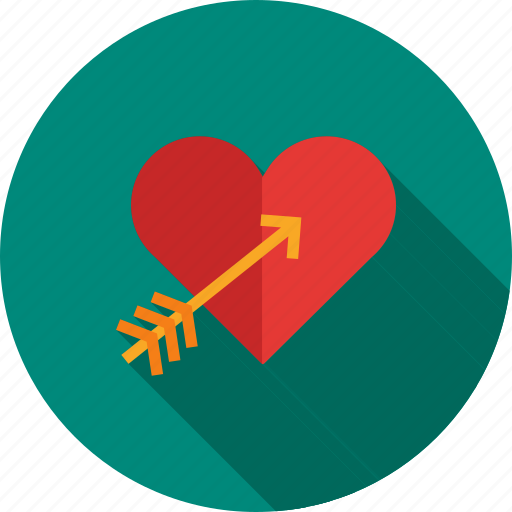 Arrow, day, design, heart, love, valentines, watercolor icon - Download on Iconfinder