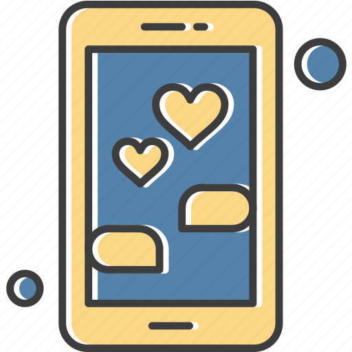 Heart, love, mobile, wedding icon - Download on Iconfinder