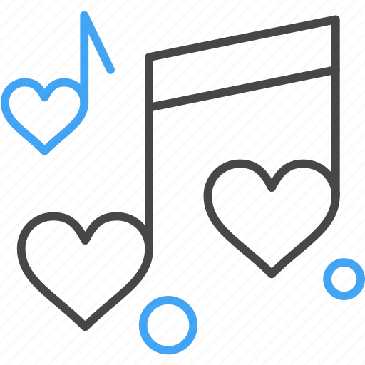 Heart, love, music, wedding icon - Download on Iconfinder