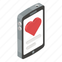 mobile, phone, romantic, smartphone, technology, valentine