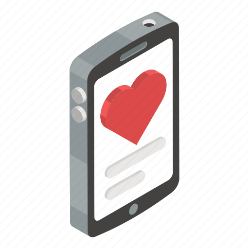 Mobile, phone, romantic, smartphone, technology, valentine icon - Download on Iconfinder