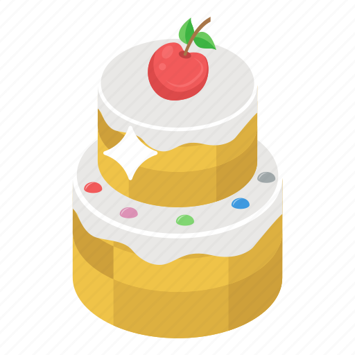 Anniversary cake, birthday cake, cream cake, dessert, wedding cake icon - Download on Iconfinder