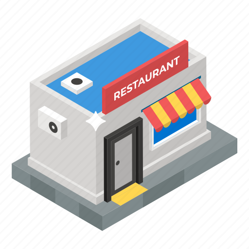 Bistro, commercial building, eatery, eating house, restaurant icon - Download on Iconfinder