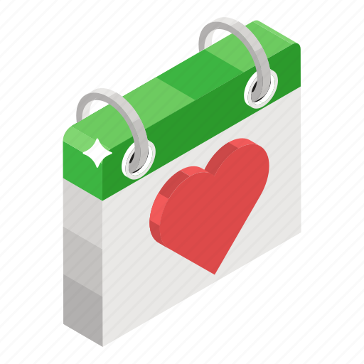 Calendar, daybook, event, planner, reminder, schedule, valentines day icon - Download on Iconfinder