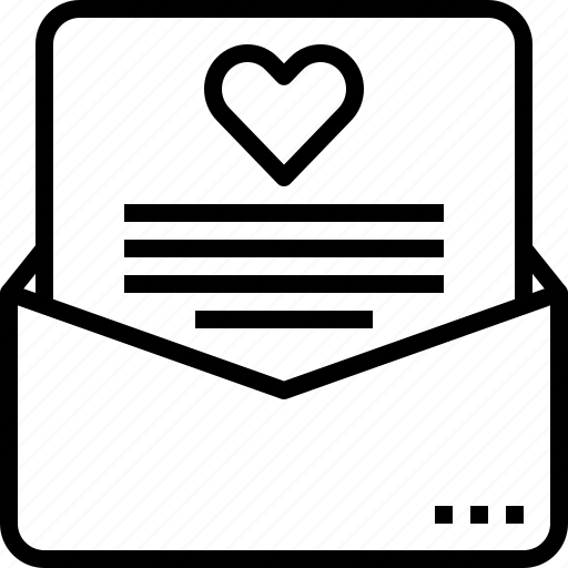 Envelope, heart, letter, love, message, wedding icon - Download on Iconfinder