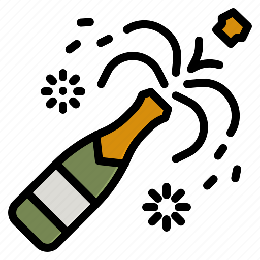 Champagne, celebration, party, bottle, alcohol icon - Download on Iconfinder