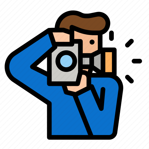 Photographer, photo, camera, profession, job icon - Download on Iconfinder