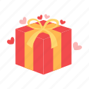 gift, gift box, love, present, celebration, heart