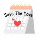 date, calendar, wedding, heart, marriage, romance, love, event