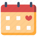 calendar, date, event, february, marriage, romantic, valentine