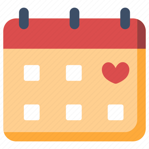 Calendar, date, event, february, marriage, romantic, valentine icon - Download on Iconfinder