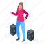 weekend, music, party, isometric 