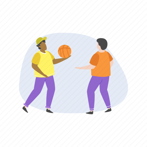 Boy, playing, basketball, weekend, activity icon - Download on Iconfinder