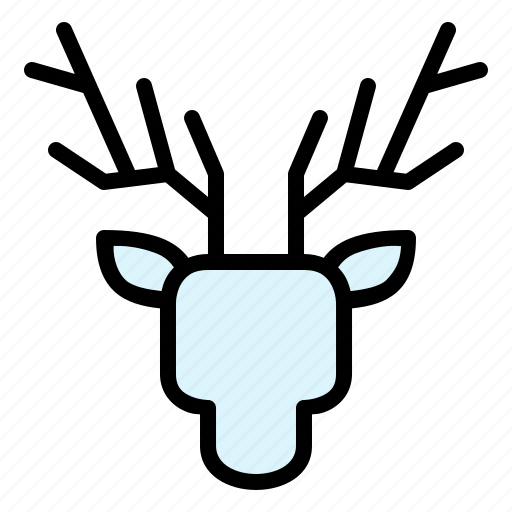 Deer, head, animal, winter icon - Download on Iconfinder