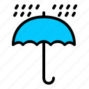 umbrella, winter, rain