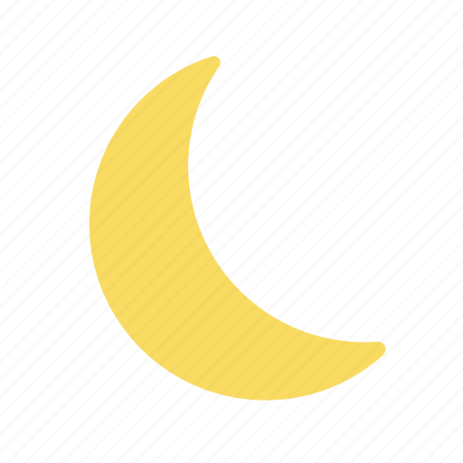 Wheater, crescent moon, half moon, weather forecast icon - Download on Iconfinder