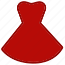 clothes, clothing, dress, red dress, accessory, beauty, fashion