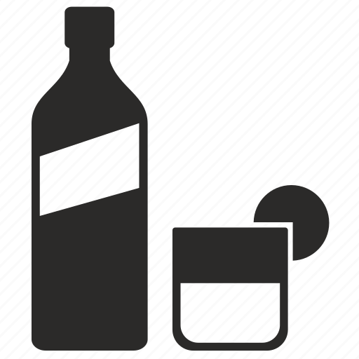 Bottle, form, glass, label, liter, whiskey, whisky icon - Download on Iconfinder