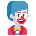 avatar, clown, job, man, profession, user, work