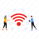 social, apps, wifi, connection, people