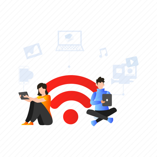 Wireless, connection, social, media, activity icon - Download on Iconfinder