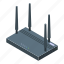 wifi, router, isometric 