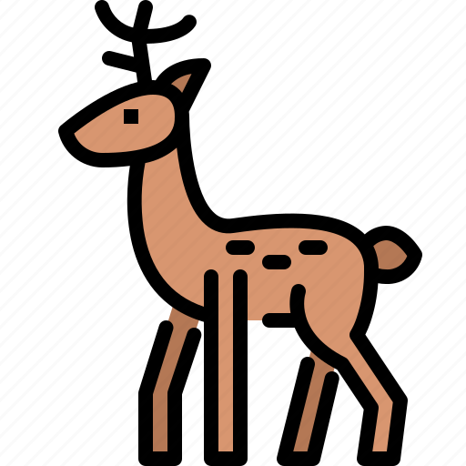 Animal, deer, jungle, nature, wildlife, zoo icon - Download on Iconfinder