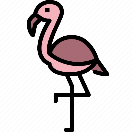 Animal, flamingo, jungle, nature, wildlife, zoo icon - Download on Iconfinder