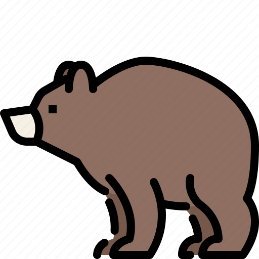 Animal, bear, jungle, nature, wildlife, zoo icon - Download on Iconfinder
