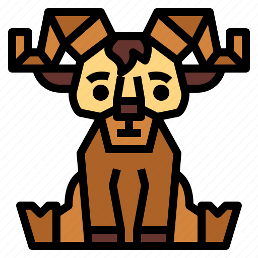 Animal, goat, wildlife, zoo icon - Download on Iconfinder