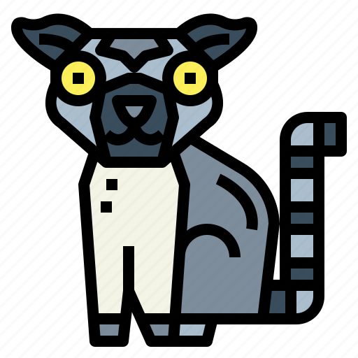 Lemur, mammal, wildlife, zoo icon - Download on Iconfinder