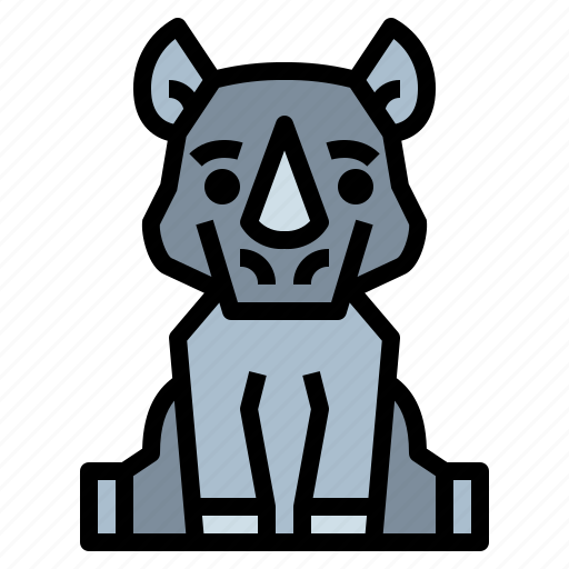 Animal, rhino, wildlife, zoo icon - Download on Iconfinder