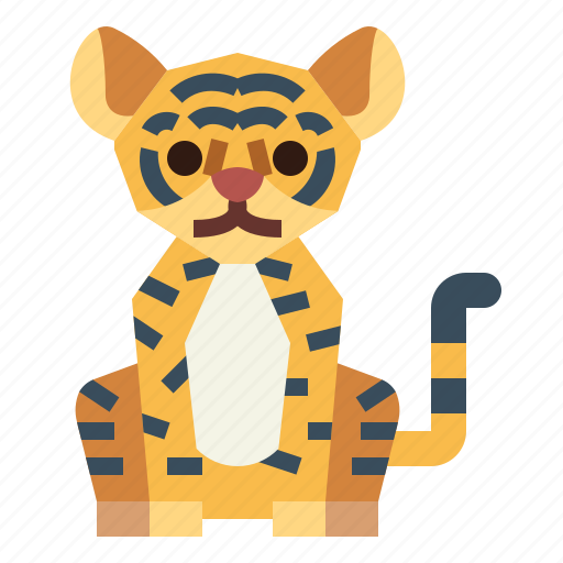 Animal, mammal, tiger, wildlife icon - Download on Iconfinder