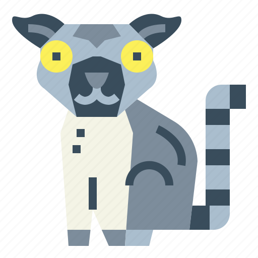 Lemur, mammal, wildlife, zoo icon - Download on Iconfinder