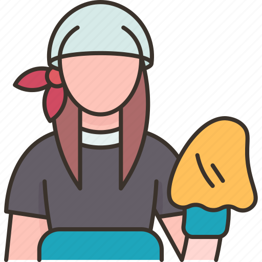 Cleaner, window, housekeeping, housemaid, service icon - Download on Iconfinder