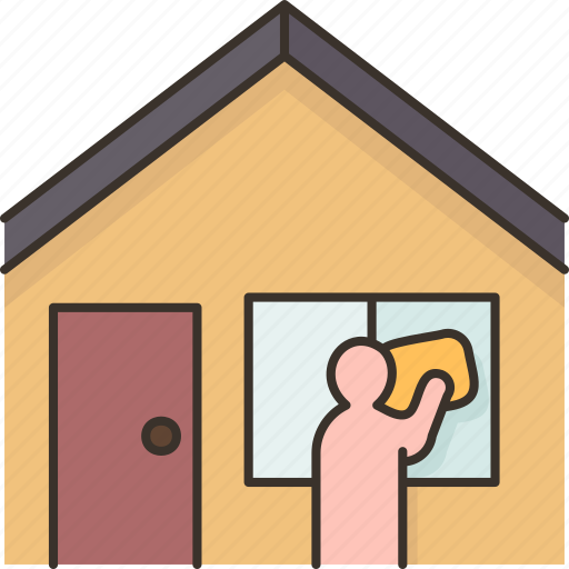 Window, cleaning, exterior, housework, maintenance icon - Download on Iconfinder