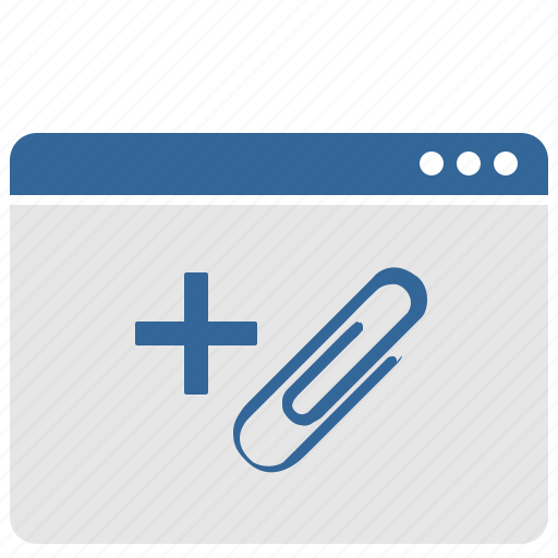 Add, attachment, clip, mailbox, message, window icon - Download on Iconfinder