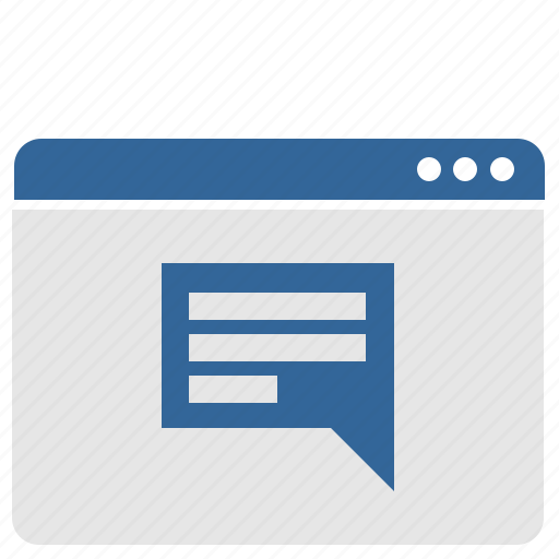 Comment, dialog, message, ui, window icon - Download on Iconfinder