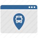 bus, geo, location, tag, window