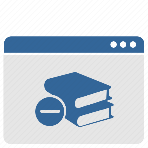 Book, cart, cut, erase, minus, ui, window icon - Download on Iconfinder
