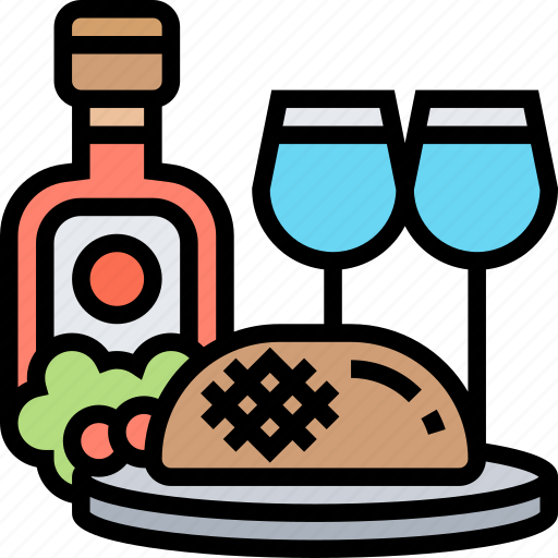 Food, pairing, serving, gourmet, restaurant icon - Download on Iconfinder