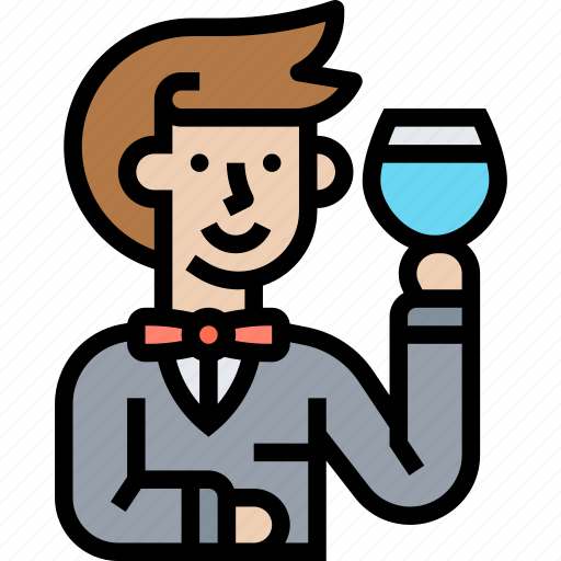 Sommelier, wine, expert, winemaker, gourmet icon - Download on Iconfinder