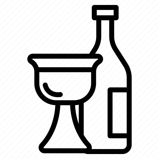 Wine, glass, bottle, beverage, alcohol, party, champagne icon - Download on Iconfinder