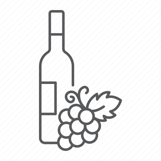Wine, bottle, grape, drink, alcohol, beverage, winery icon - Download on Iconfinder