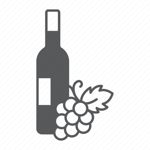 Wine, bottle, grape, drink, alcohol, beverage, winery icon - Download on Iconfinder
