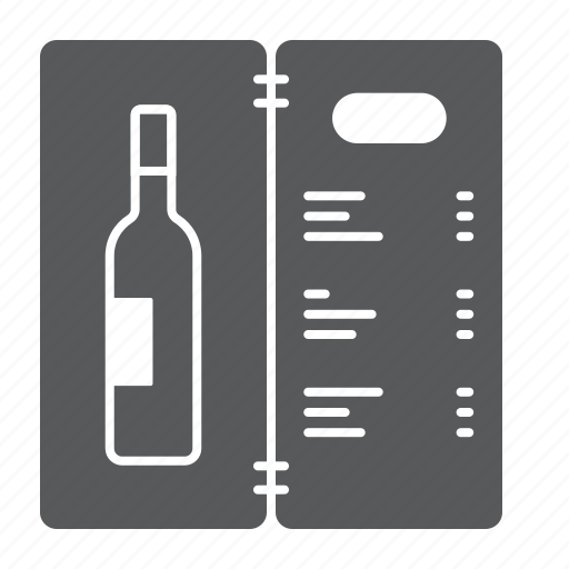 Wine, menu, bottle, card, drink, alcohol, restaurant icon - Download on Iconfinder