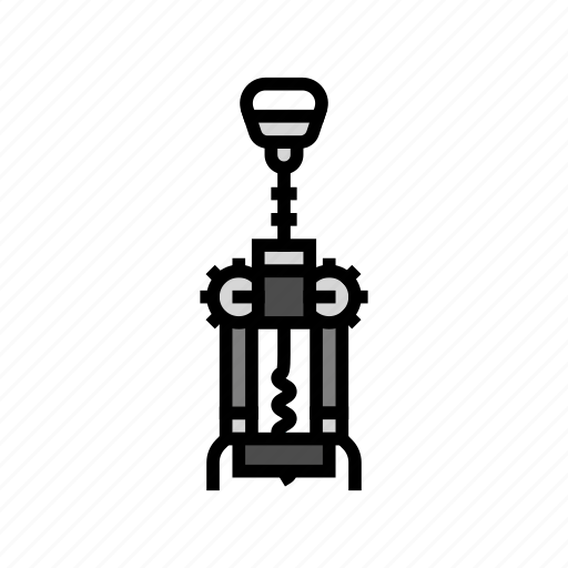 Corkscrew, hand, wine, glass, alcohol, red icon - Download on Iconfinder